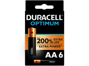 Duracell Optimum batterij alkaline AA 6 stuks
