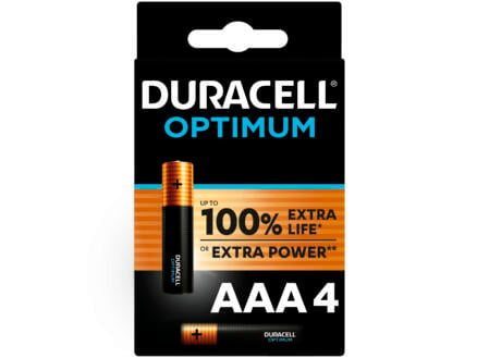 Duracell Optimum batterij alkaline AAA 4 stuks 1
