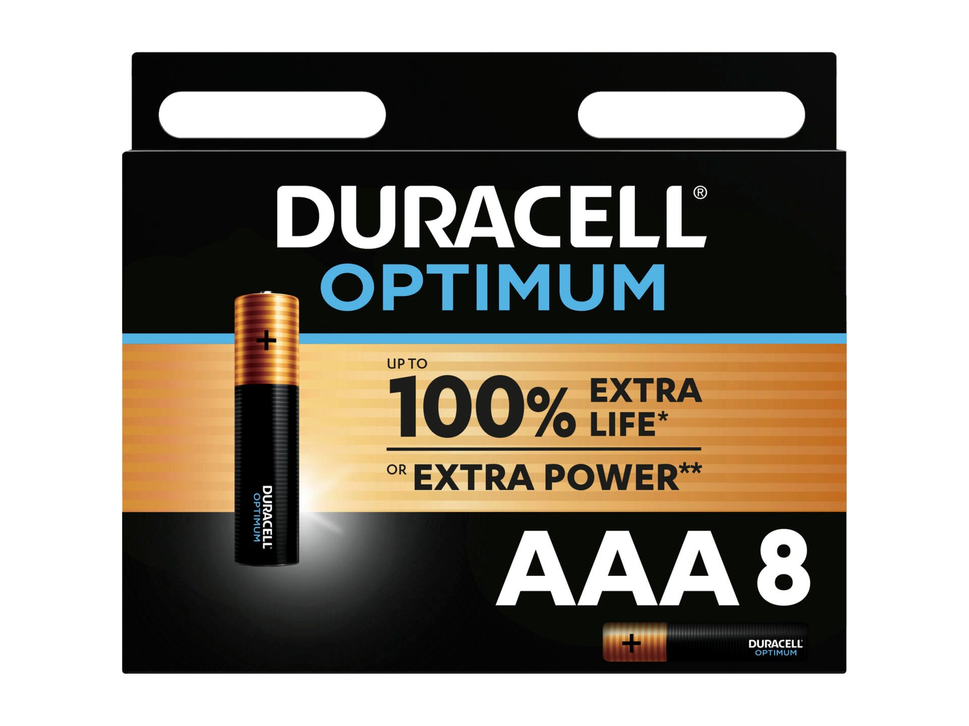 Duracell Optimum batterij alkaline AAA 8 stuks