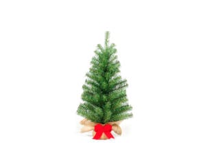 Orlando Light Green Red Bow kunstkerstboom 60cm