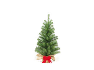 Orlando Light Green Red Bow sapin de Noël artificiel 60cm