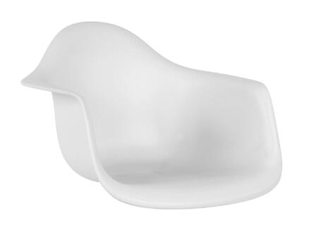 Practo Home Orsa siège de chaise coque 42x62x60 cm blanc 1