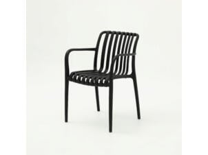 Garden Plus Ostia chaise de jardin noir