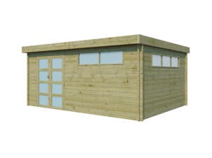 Woodlands Ottawa V abri de jardin en bois 505x385x230 cm chalet imprégné isolation toit