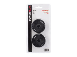 Powerplus POWACG1132 bobine double fil pour coupe-bordures 1,4mm 5m POWXG3004/3005 2 pièces