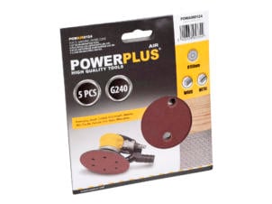 Powerplus POWAIR0124 papier abrasif G240 150mm 5 pièces