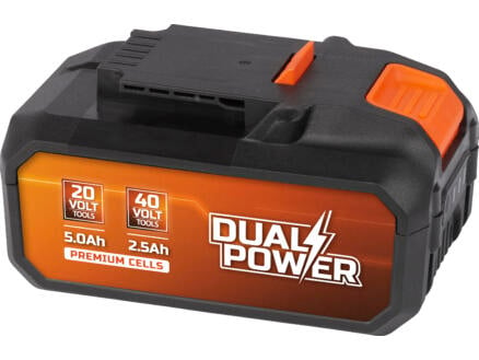 Powerplus Dual Power POWDP9037 accu 2x20 V Li-Ion 5.0/ 2.5Ah 1