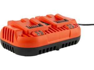 Powerplus Dual Power POWDP9057 chargeur de batterie 20/2x20 V 2x2 Ah