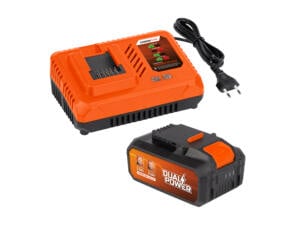 Powerplus Dual Power POWDP9064 pack de base chargeur de batterie 20V/2x20 V + batterie 2x20 V Li-Ion 2.5Ah