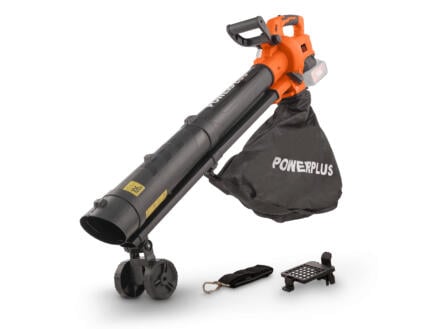 Powerplus Dual Power POWDPG75270 souffleur-aspirateur de feuilles sans fil 2x20 V batterie non comprise