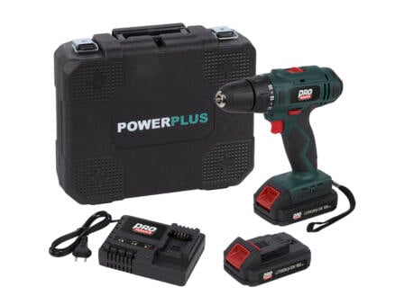 Powerplus Pro Power POWP8040 accu schroefboormachine 18V Li-Ion met 2 accu's + koffer