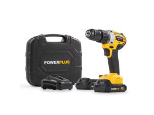 Powerplus POWX00512 accu schroef- en klopboormachine 20V + lader en 2 accu's