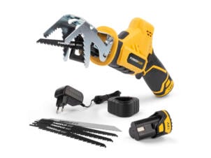 Powerplus POWX0398 scie sabre sans fil 12V Li-Ion + 2 batteries + chargeur + accessoires