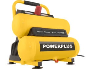 Powerplus POWX17235 Twintank compressor 750W 7,5l olievrij