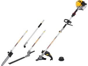 Powerplus POWXG3026 4-en-1 débroussailleuse coupe-bordures taille-haie tronçonneuse thermique 42,7cc