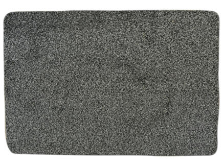 Paillasson en coton 100x150 cm gris 1