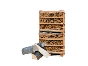 Woodcom Palette Bois de chauffage hêtre sec caisse XXL 2x 1,1m³