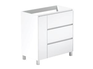 Aquatrends Palm meuble lavabo 80cm 1 porte + 3 tiroirs blanc mat