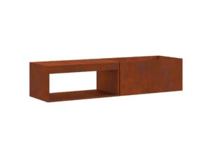 Panier à feu 160x45x35 cm acier marron