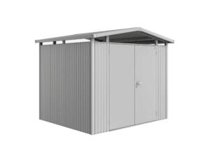 Biohort Panorama P3 tuinhuis 273x238x227 cm met dubbele deur metaal zilver metallic