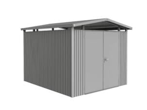 Biohort Panorama P5 abri de jardin 273x318x227 cm métal porte double gris quartz métallique
