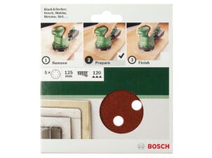 Bosch Papier abrasif G120 125mm