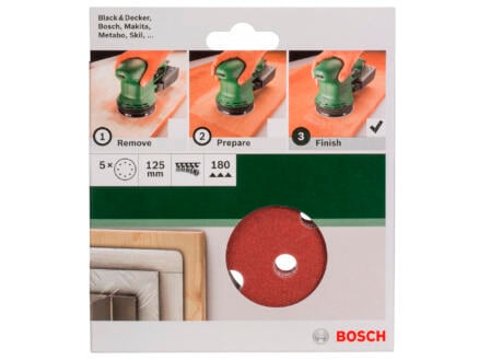 Bosch Papier abrasif G180 125mm 1
