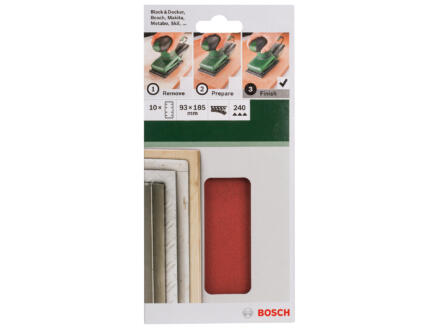 Bosch Papier abrasif G240 185x93 mm 1