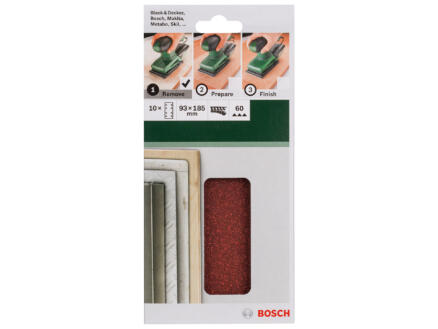Bosch Papier abrasif G60 185x93 mm 1
