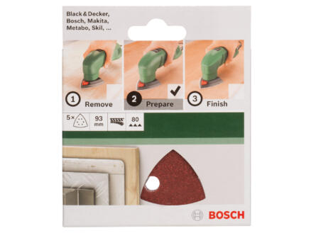 Bosch Papier abrasif G80 93mm 1