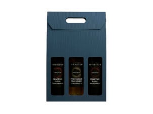 Paquet cadeau rouge/blanc set de 3