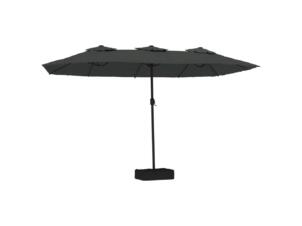 Parasol à double tête 449x265 cm anthracite