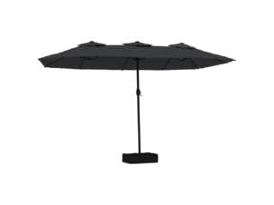 Parasol à double tête 449x265 cm noir
