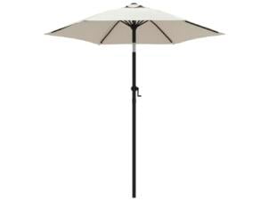 Parasol aluminium 200x224 cm wit sable