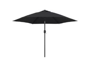 Parasol avec éclairage LED 300cm noir