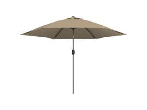 Parasol avec mât en métal 300cm taupe