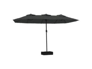 Parasol dubbel 449x265 cm antraciet
