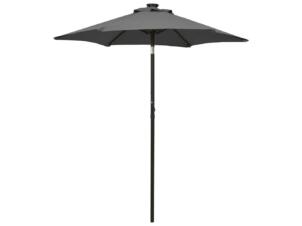 Parasol met LED-verlichting 200x211 cm antraciet