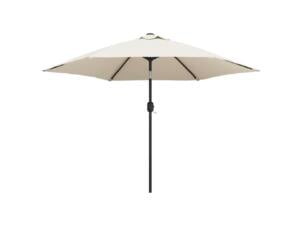 Parasol met stalen paal 3m zandwit