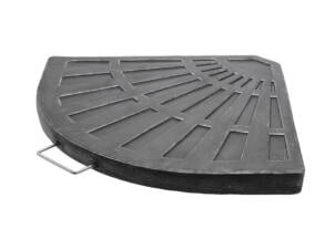 Parasolsteen 13,5kg zwart/zilver
