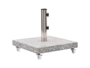 Parasolvoet graniet vierkant 30kg grijs