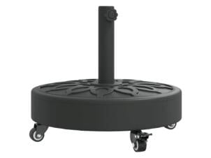 Parasolvoet met wielen voor stok van Ø38/48 mm 27kg rond