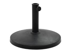 Parasolvoet rond 10kg polyresin zwart