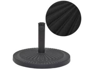 Parasolvoet rond 14kg hars zwart