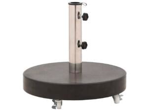 Parasolvoet rond 30kg graniet zwart