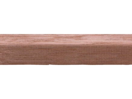 Parclose 19x16 mm 270cm bois dur rouge