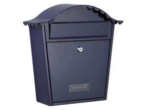 Perel Paris boîte aux lettres acier galvanisé bleu