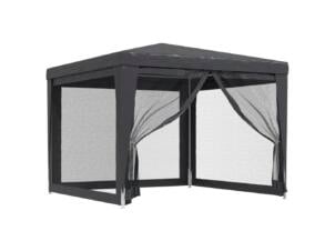 Partytent met 4 zijwanden 3x3 m antraciet