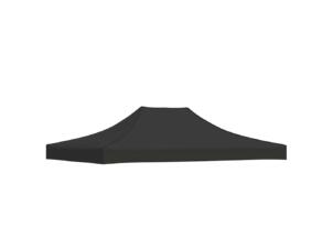 Partytentdak 4,5x3 m zwart