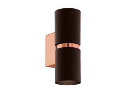 Eglo Passa applique murale rond LED 2x3,3 W brun/cuivre